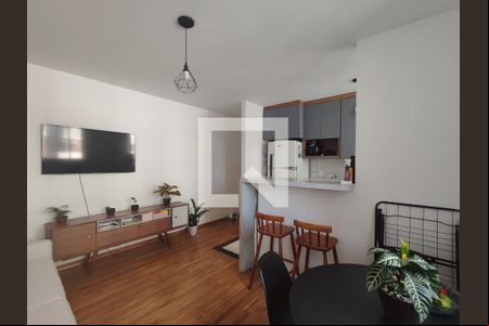 Sala de apartamento para alugar com 2 quartos, 48m² em Maria da Conceicao, Contagem