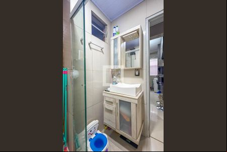 Banheiro de apartamento à venda com 1 quarto, 44m² em Vila Jerusalem, São Bernardo do Campo