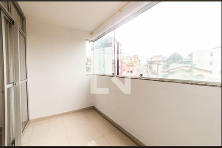 Varanda da Sala de apartamento à venda com 3 quartos, 108m² em Maria Virgínia, Belo Horizonte