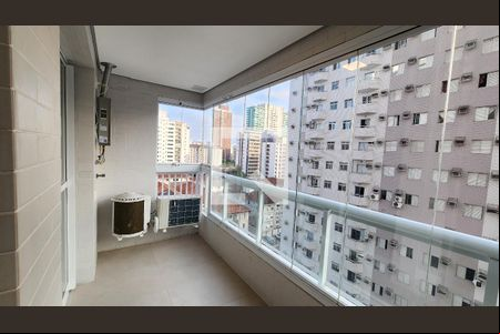 Varanda da Sala de apartamento para alugar com 1 quarto, 53m² em Boqueirão, Santos