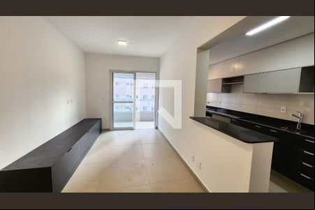 Sala de apartamento para alugar com 1 quarto, 53m² em Boqueirão, Santos