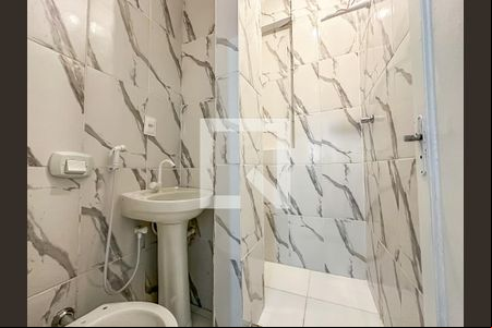 Banheiro de apartamento à venda com 1 quarto, 28m² em Glória, Rio de Janeiro