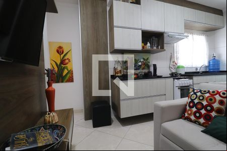 Sala de apartamento à venda com 2 quartos, 73m² em Vila Lucinda, Santo André