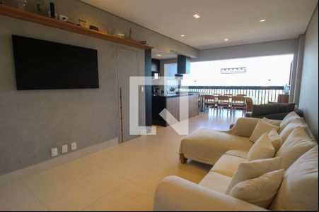 Sala de apartamento para alugar com 3 quartos, 125m² em Além Ponte, Sorocaba