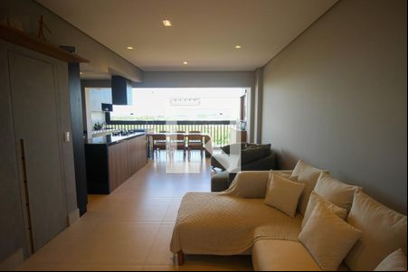 Sala de apartamento para alugar com 3 quartos, 125m² em Além Ponte, Sorocaba