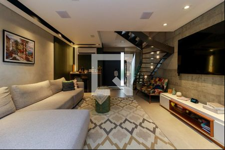 Sala de casa de condomínio à venda com 2 quartos, 108m² em Brooklin, São Paulo
