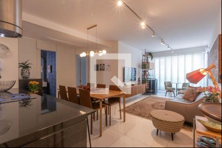 Sala de apartamento à venda com 3 quartos, 91m² em Funcionários, Belo Horizonte