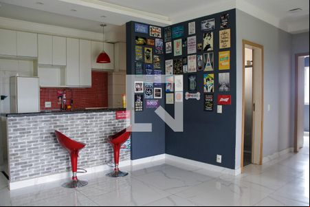 Sala e Cozinha de apartamento para alugar com 2 quartos, 76m² em Parque Anhanguera, Ribeirão Preto