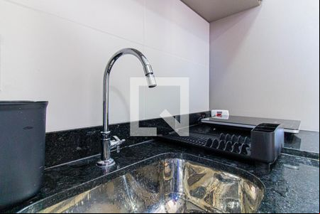 Cozinha de kitnet/studio para alugar com 1 quarto, 21m² em Lapa, São Paulo