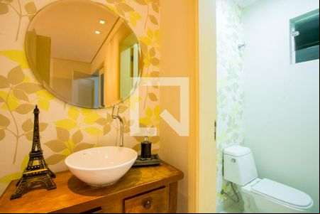 Lavabo de casa de condomínio à venda com 3 quartos, 255m² em Vila Valparaíso, Santo André