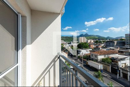 Varanda da Sala de apartamento para alugar com 2 quartos, 48m² em Rocha, Rio de Janeiro