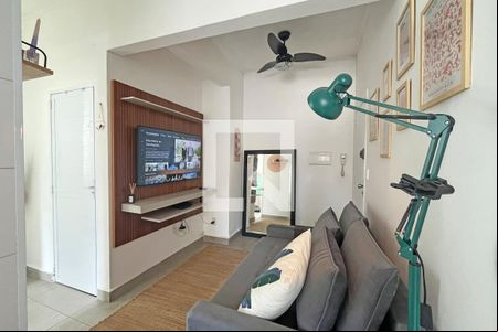 Sala de apartamento para alugar com 1 quarto, 50m² em José Menino, Santos