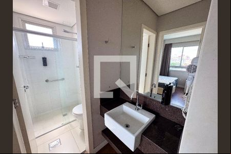 Banheiro da Suíte de apartamento para alugar com 1 quarto, 32m² em Eldorado, Contagem