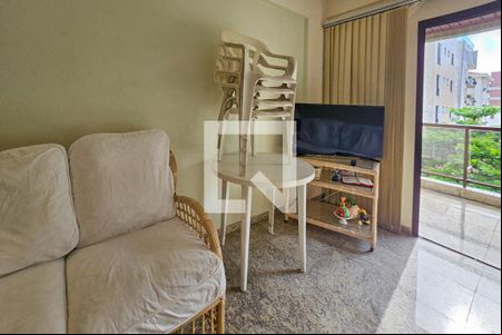 Sala de apartamento para alugar com 2 quartos, 70m² em Jardim Tres Marias, Guarujá