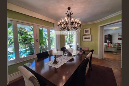 Sala de jantar de casa para alugar com 4 quartos, 536m² em Barra da Tijuca, Rio de Janeiro