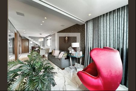 Sala de apartamento à venda com 4 quartos, 230m² em Calafate, Belo Horizonte