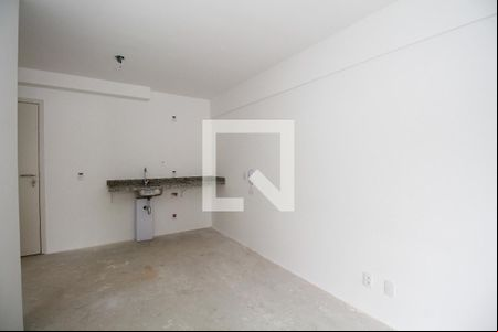 Sala e Cozinha de kitnet/studio para alugar com 1 quarto, 32m² em Vila Madalena, São Paulo