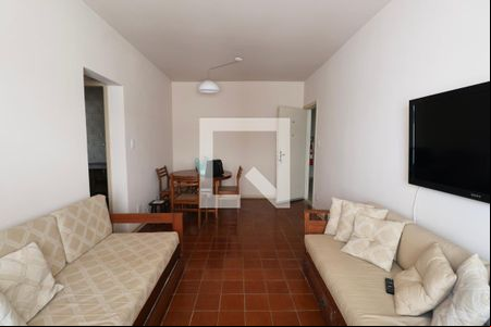 Sala de apartamento para alugar com 1 quarto, 65m² em Vila Julia, Guarujá
