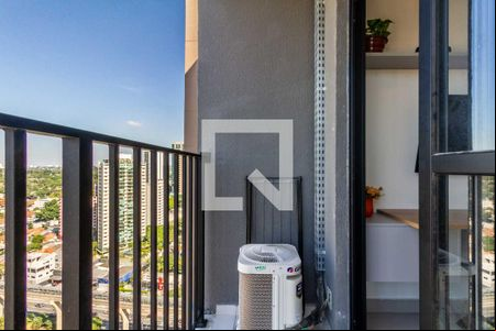 Varanda da Sala de apartamento para alugar com 2 quartos, 27m² em Campo Belo, São Paulo