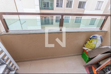 Varanda da sala de apartamento à venda com 2 quartos, 44m² em Jardim Borborema, São Bernardo do Campo
