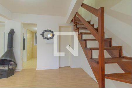 Sala de casa de condomínio para alugar com 3 quartos, 84m² em Olaria, Canoas