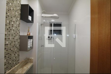 Banheiro de kitnet/studio para alugar com 1 quarto, 26m² em Parada Inglesa, São Paulo