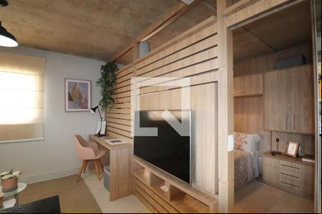 Sala de apartamento à venda com 1 quarto, 36m² em Jardim Jamaica, Santo André