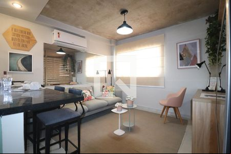 Sala de apartamento à venda com 1 quarto, 36m² em Jardim Jamaica, Santo André