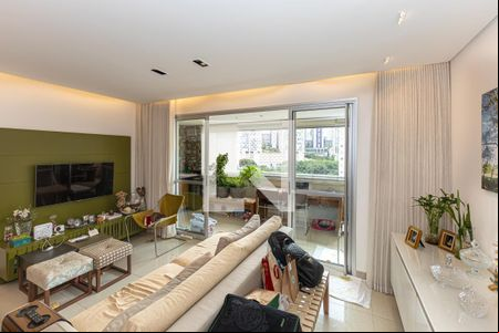 Sala de apartamento para alugar com 3 quartos, 103m² em Vale do Sereno, Nova Lima