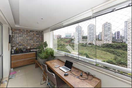 Varanda de Sala de apartamento para alugar com 3 quartos, 103m² em Vale do Sereno, Nova Lima