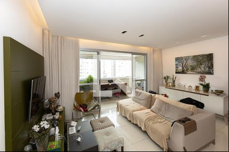 Sala de apartamento para alugar com 3 quartos, 103m² em Vale do Sereno, Nova Lima