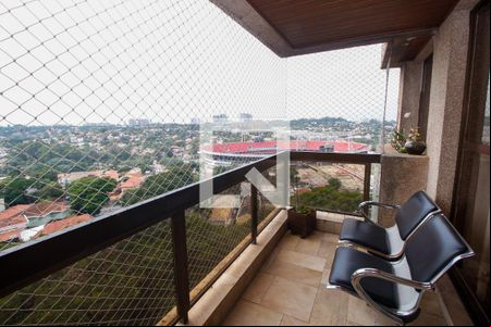 Varanda da Sala de apartamento para alugar com 4 quartos, 324m² em Vila Sonia, São Paulo