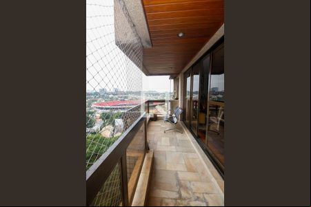Varanda da Sala de apartamento para alugar com 4 quartos, 324m² em Vila Sonia, São Paulo
