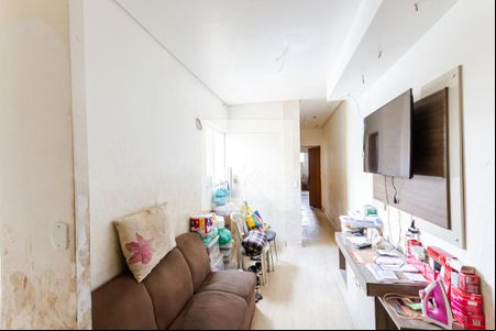 Sala e Cozinha de apartamento à venda com 2 quartos, 52m² em Parque das Nações, Santo André