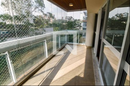 Varanda da Sala de apartamento para alugar com 2 quartos, 132m² em Vila Andrade, São Paulo