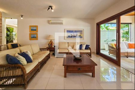 Sala de casa de condomínio para alugar com 5 quartos, 368m² em Jardim Acapulco, Guarujá