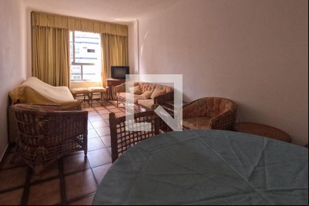 Sala de estar e jantar de apartamento para alugar com 3 quartos, 140m² em Pompéia, Santos
