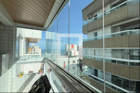 Varanda da Sala de apartamento para alugar com 2 quartos, 100m² em Guilhermina, Praia Grande