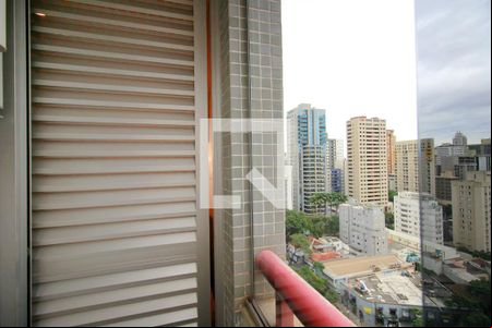Varanda da Suite de apartamento à venda com 2 quartos, 82m² em Lourdes, Belo Horizonte