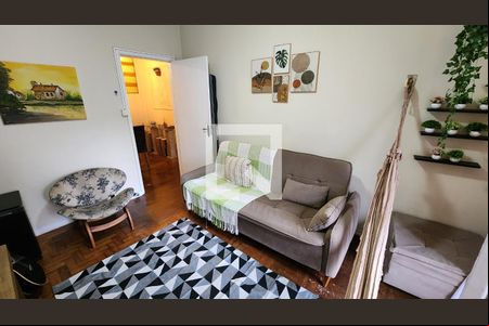 Sala de apartamento para alugar com 1 quarto, 90m² em Boqueirão, Santos