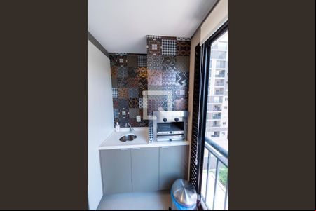 Sala_Cozinha_Varanda - Conjugada de apartamento à venda com 1 quarto, 63m² em Green Valley, Barueri