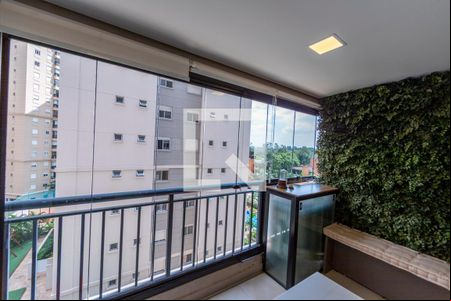 Sala_Cozinha_Varanda - Conjugada de apartamento à venda com 1 quarto, 63m² em Green Valley, Barueri
