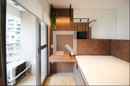 Sala de apartamento para alugar com 1 quarto, 22m² em Indianópolis, São Paulo