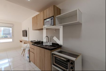Cozinha de kitnet/studio à venda com 1 quarto, 35m² em Partenon, Porto Alegre