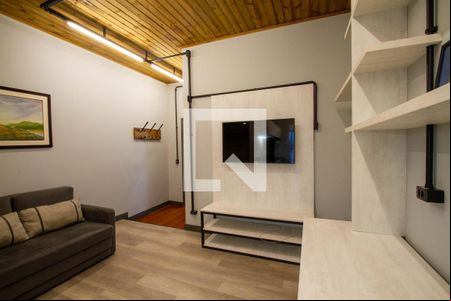 Sala de apartamento para alugar com 1 quarto, 55m² em Centro, Curitiba