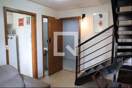 Sala de apartamento para alugar com 1 quarto, 54m² em Setor Marista, Goiânia