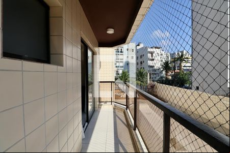 Varanda de apartamento para alugar com 1 quarto, 58m² em Jardim Tres Marias, Guarujá