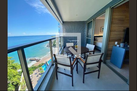 Varanda da Sala de apartamento para alugar com 1 quarto, 38m² em Ondina, Salvador