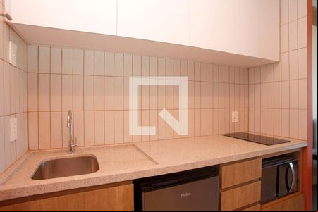 Studio - Cozinha de kitnet/studio para alugar com 1 quarto, 25m² em Bela Vista, Porto Alegre