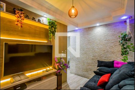 Sala de apartamento para alugar com 2 quartos, 50m² em Vila Aquilino, Santo André